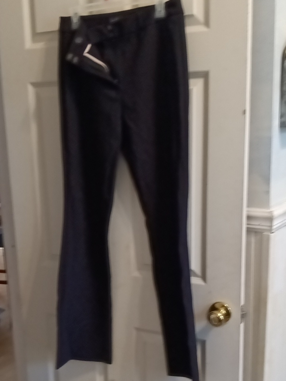 Nicole Miller Black Straight-Leg Trousers